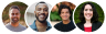 Gruppe von zufriedenen Berufskraftfahrern